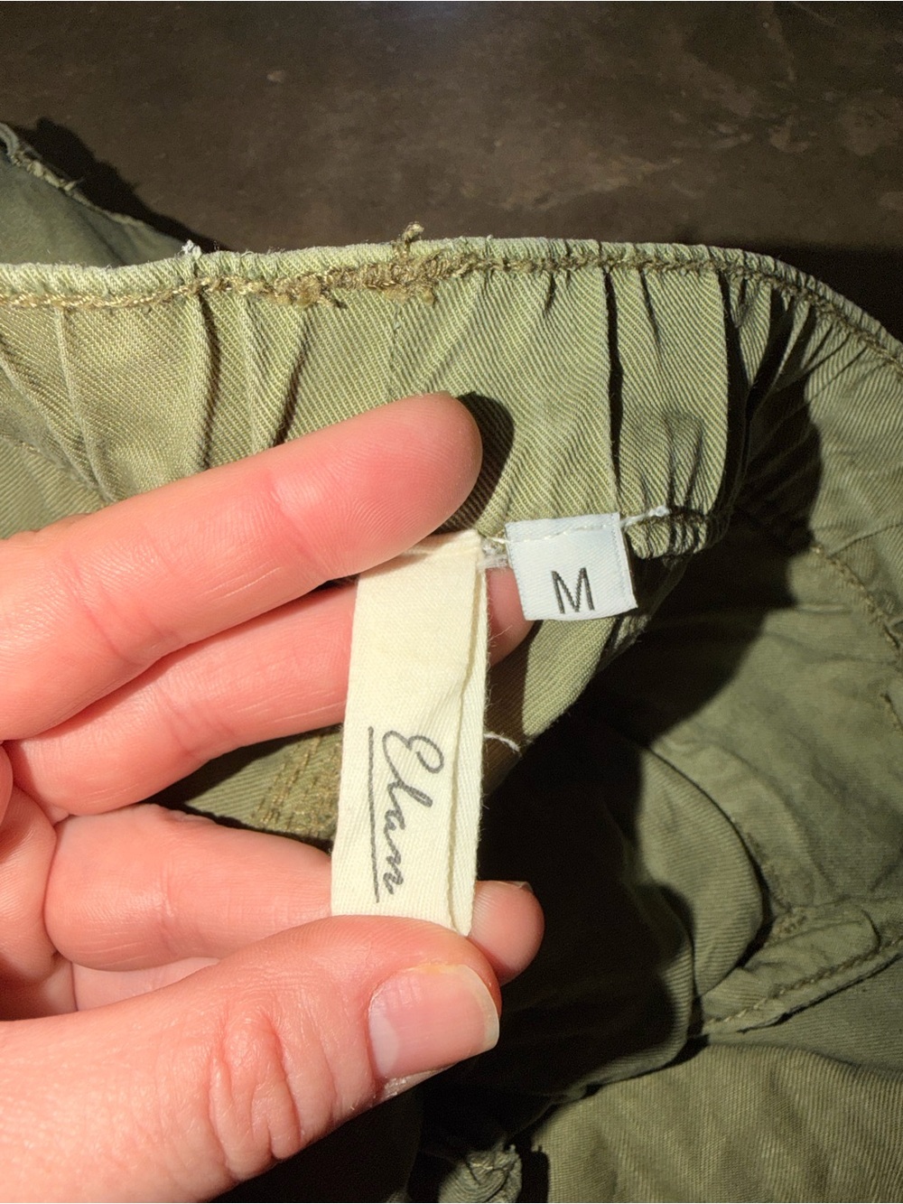 Elan 100% Tencel Olive Utility Cargo Jogger Pants Relaxed Fit M - Picture 9 of 13